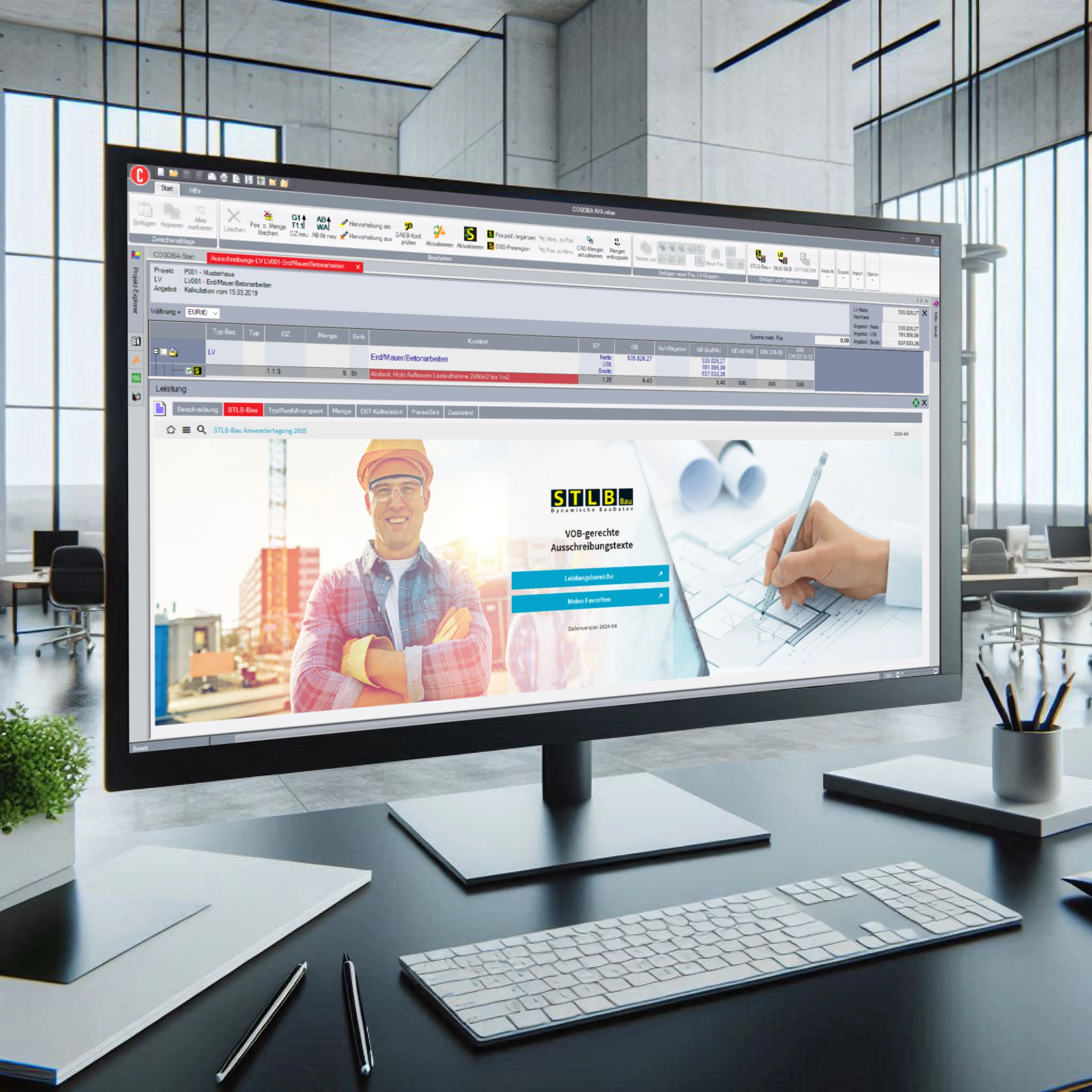 Professionelles Ausschreiben mit DBD STLB Standardleistungsbuch Texte