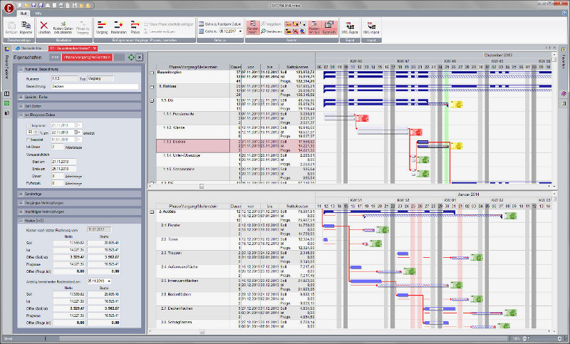 Den BIM Prozess mit dem Bauzeitenmanagement in der AVA-Software AVA.relax vereinfachen